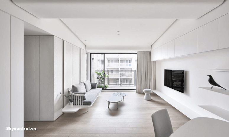 Thiết kế nội thất nhà chung cư 70m2 theo phong cách tối giản